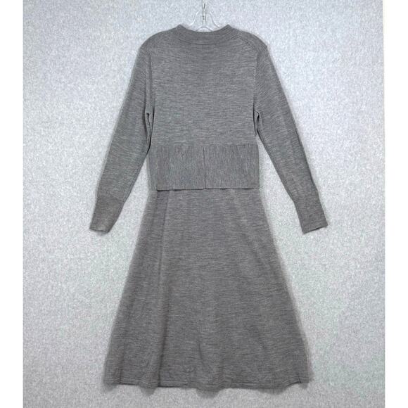 The Fold Allerton Dress Size L 100% Merino Wool Sophisticated Designer Essential - Picture 6 of 16